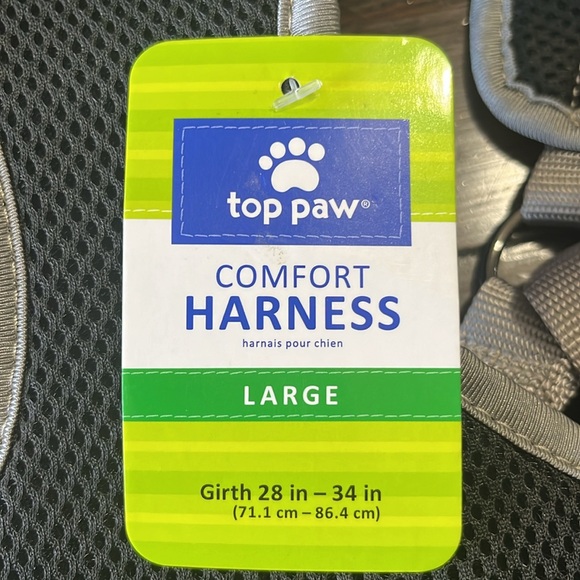 Top Paw black and gray mesh comfort harness NWT - Picture 2 of 7